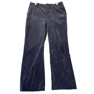 Coldwater Creek Velvet Wideleg Pants Women 10P Navy‎ Comfort Outdoor Cowgirl Lux